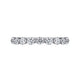 Devinne White Gold Single Prong Diamond Wedding Band, 0.80 ctw