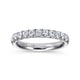 Portofino White Gold 11-Stone French Pave Diamond Wedding Band, 0.50 ctw