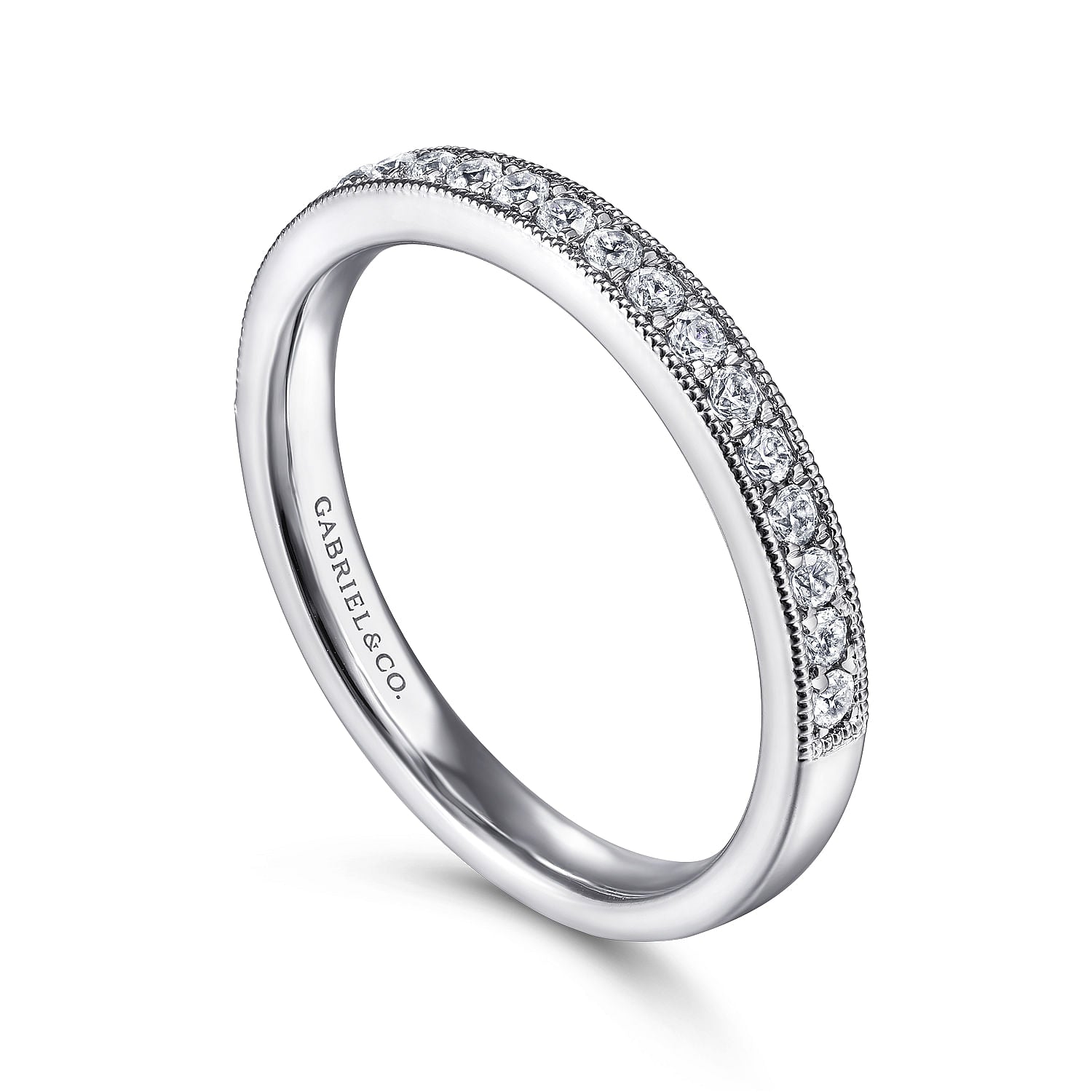 Channel Set Diamond Wedding Band