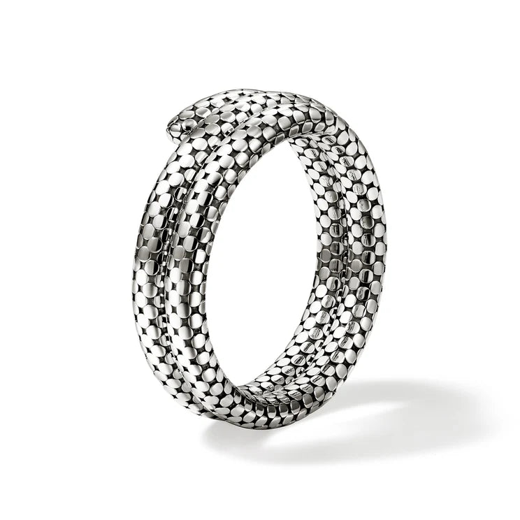 Sterling Silver Double Dot Coil Bracelet