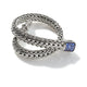 Sterling Silver Black & Blue Sapphire 6.5MM Icon Bracelet