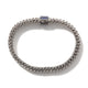 Sterling Silver 6.5MM Reversible Icon Chain Bracelet with Sapphires