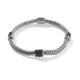 John Hardy Sterling Silver Station Bracelet with Black Sapphire, 5mm