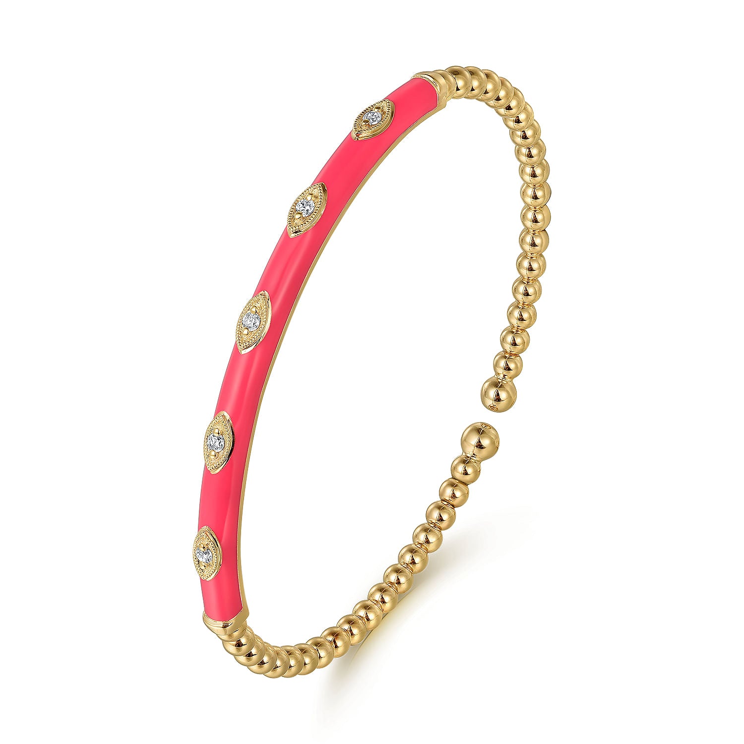 Bujukan Pink Enamel Bracelet