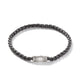 Black Sterling Silver Classic Box Chain Bracelet