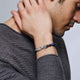 Sterling Silver Sodalite and Hematite Beaded Bracelet