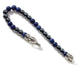 Sterling Silver Sodalite and Hematite Beaded Bracelet