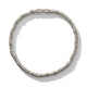 Overhead view of the John Hardy sterling silver Heishi bracelet