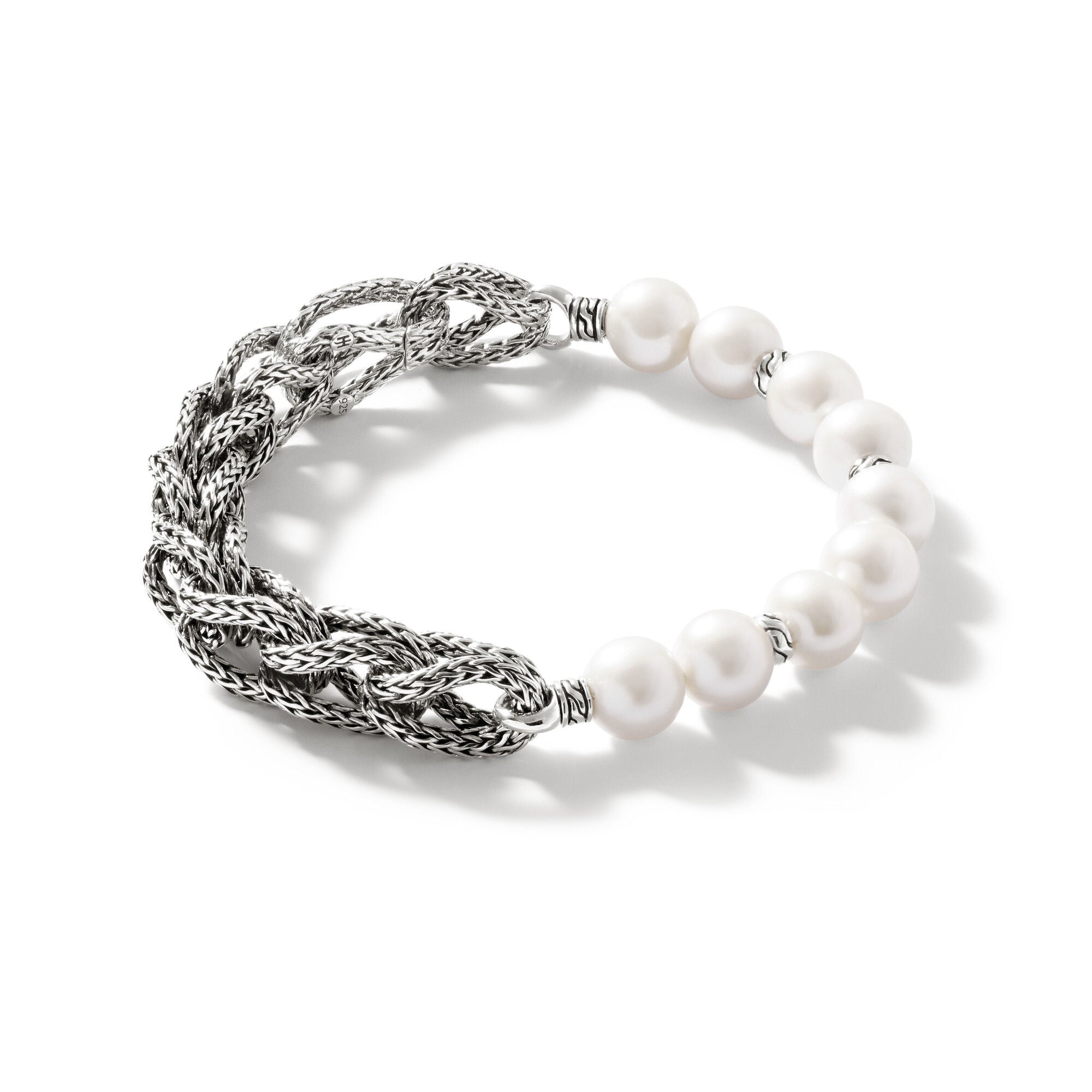 Asli Link Chain Pearl Bracelet