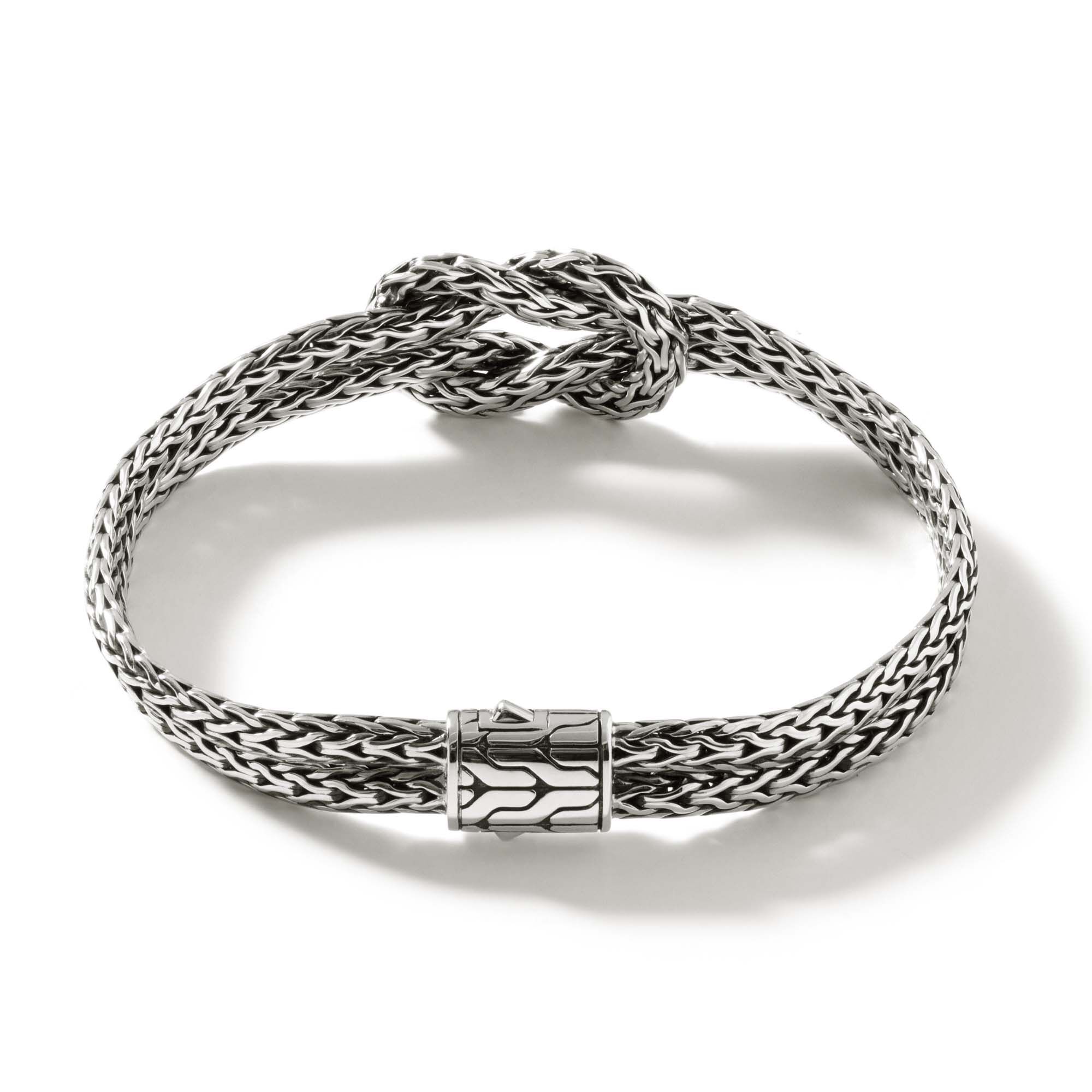 Sterling Silver Classic Chain Love Knot Bracelet