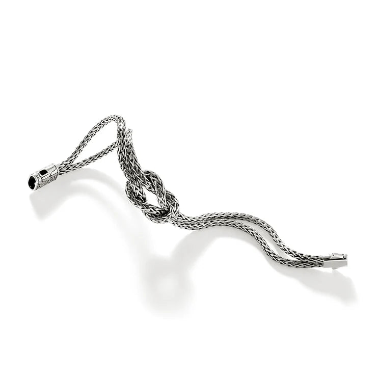 Sterling Silver 7MM Love Knot Bracelet