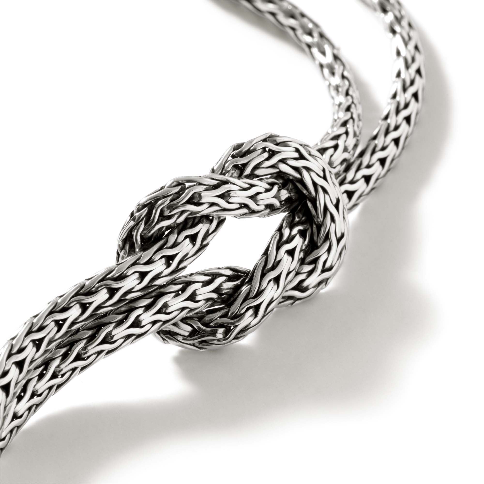 Sterling Silver Classic Chain Love Knot Bracelet