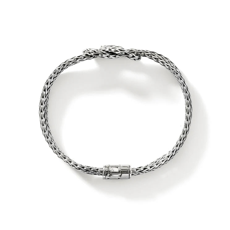 Sterling Silver 7MM Love Knot Bracelet