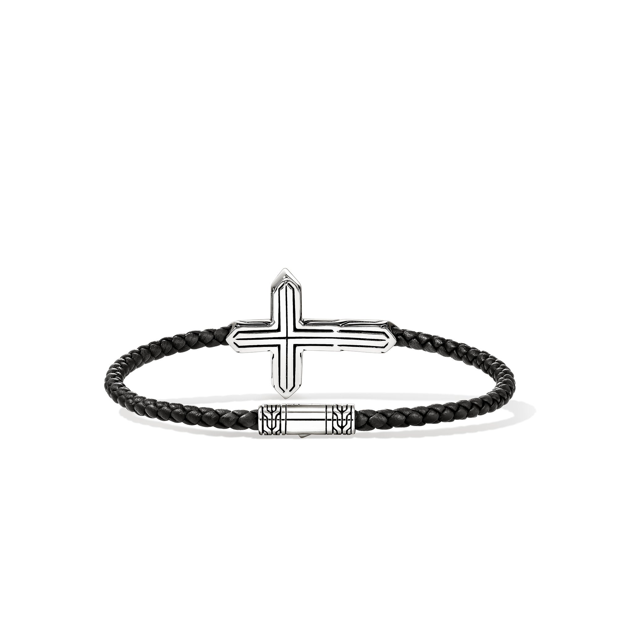 Men's Icon 50 Cross Leather Bracelet