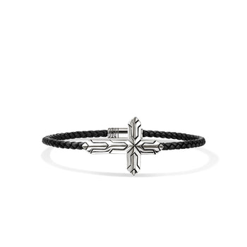 Men's Icon 50 Cross Leather Bracelet