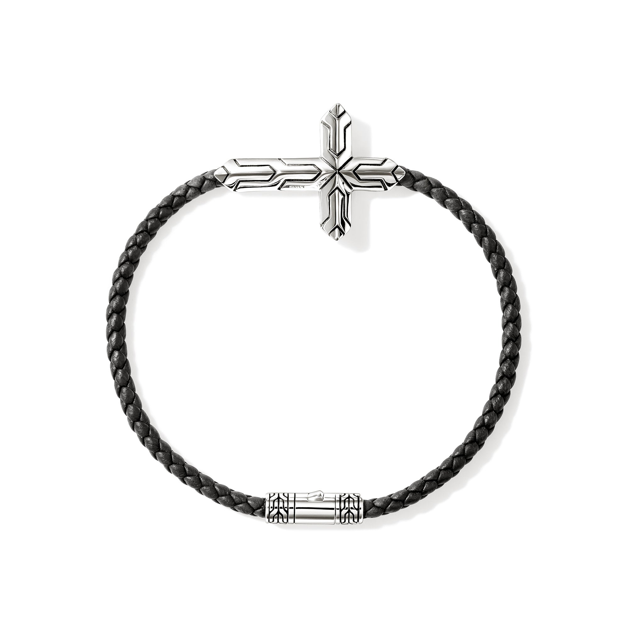 Men's Icon 50 Cross Leather Bracelet