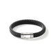 Black Rubber Pusher Clasp Bracelet