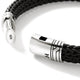 Black Rubber Pusher Clasp Bracelet