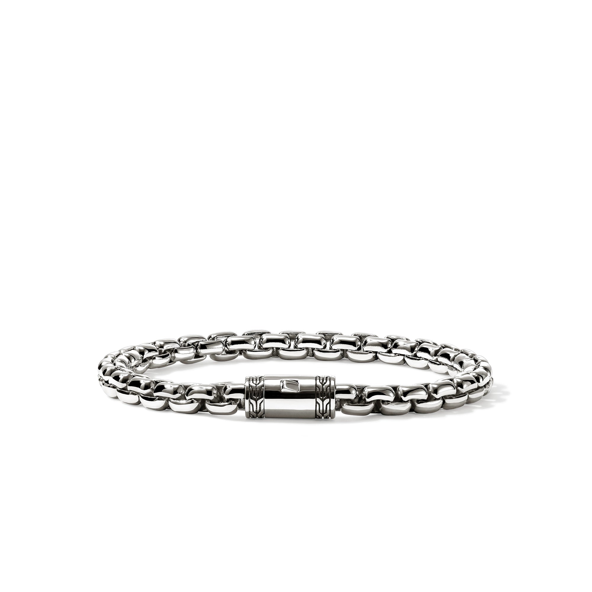 John Hardy Sterling Silver Box Chain Bracelet, 6mm