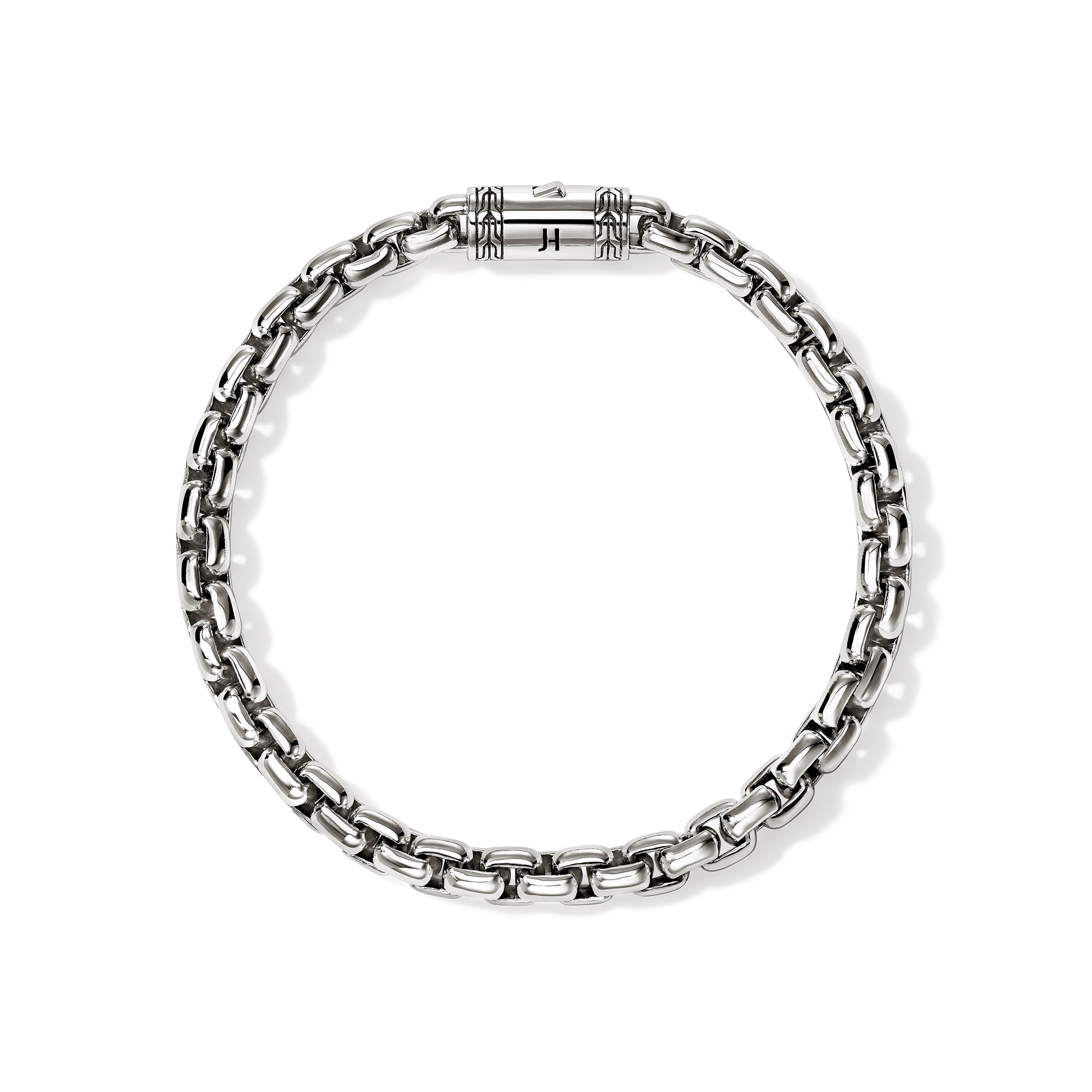 John Hardy Sterling Silver Box Chain Bracelet, 6mm