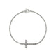 John Hardy Sterling Silver Essentials Mini Rolo Chain Cross Bracelet