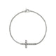 Sterling Silver Essential Cross Bracelet