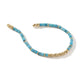 Yellow Gold and Treated Turquoise Beaded Heishi Bracelet
