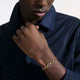 John Hardy 14K Yellow Gold Surf Bracelet with Diamonds