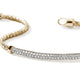 Yellow Gold Chain and Pave Diamond Bracelet