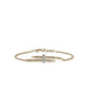 John Hardy 14K Yellow Gold Spear Station Bracelet with Diamonds