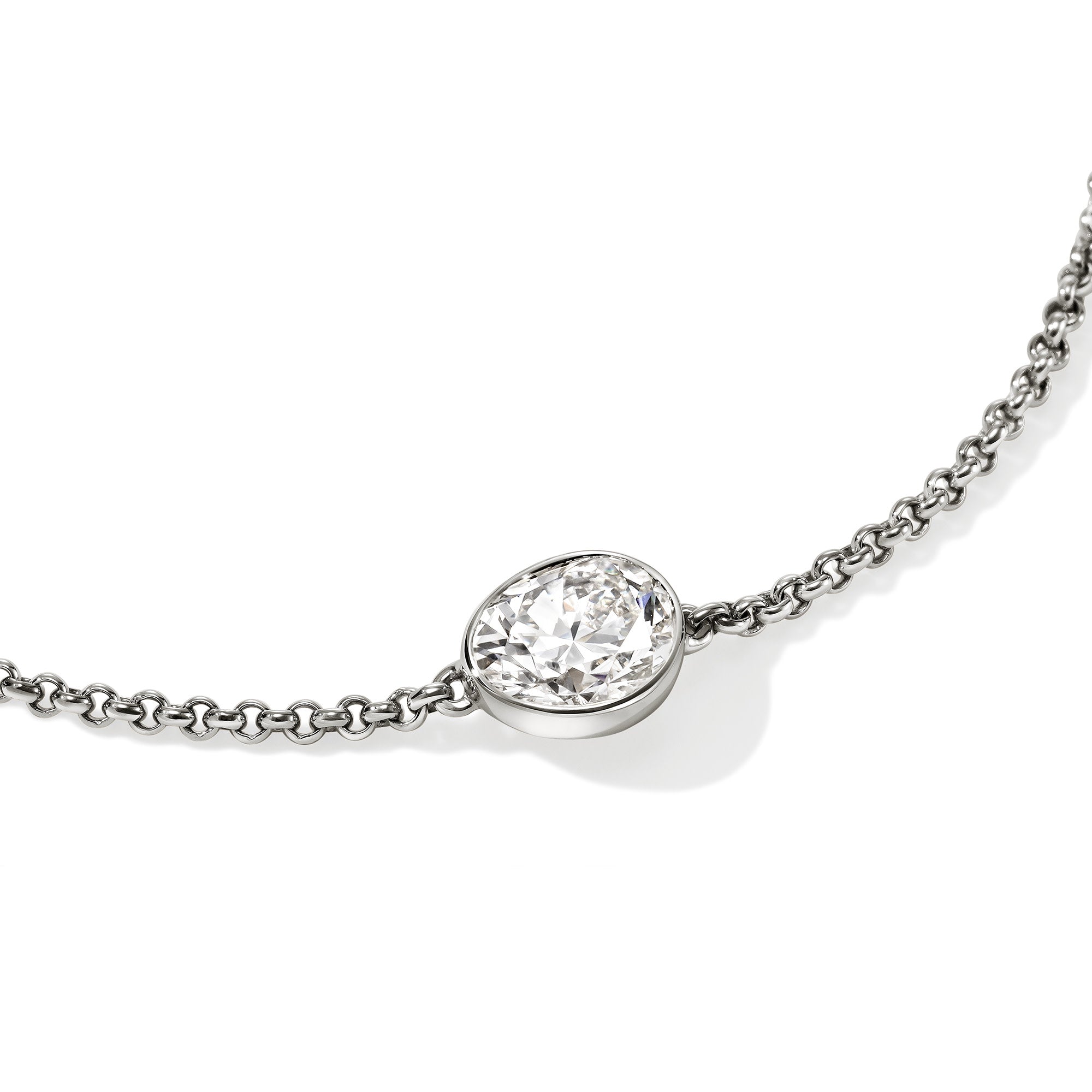 John Hardy Sterling Silver Lovestruck Bracelet with Lab Grown Diamond, 0.75 ctw
