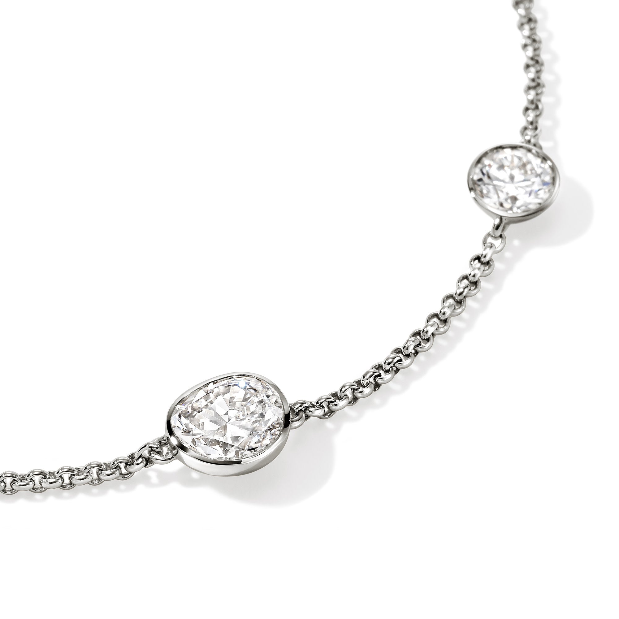 John Hardy Sterling Silver Lovestruck Station Bracelet with Lab Grown Diamonds, 1.45 ctw