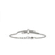 Sterling Silver Diamond Station Spear Bracelet
