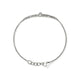 Sterling Silver Diamond Station Spear Bracelet