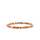 John Hardy sterling silver Heishi bracelet with spiny oyster shell beads, front view