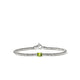 John Hardy sterling silver Heishi rondel bracelet with peridot, front view