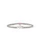 John Hardy Sterling Silver Rondel Bracelet with Rhodolite, 2.5mm