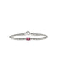 John Hardy Sterling Silver Rondel Bracelet with Rhodolite, 2.5mm