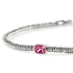 John Hardy Sterling Silver Rondel Bracelet with Rhodolite, 2.5mm