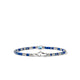 Back view of the John Hardy Heishi Swiss blue topaz bracelet