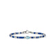 John Hardy sterling silver Heishi gem bracelet with Swiss blue topaz, front view