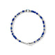 Overhead view of the John Hardy Heishi Swiss blue topaz bracelet