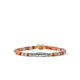 Back view of the John Hardy Heishi orange citrine bracelet