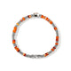 Overhead view of the John Hardy Heishi orange citrine bracelet