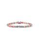 Back view of the John Hardy Heishi rhodolite bracelet