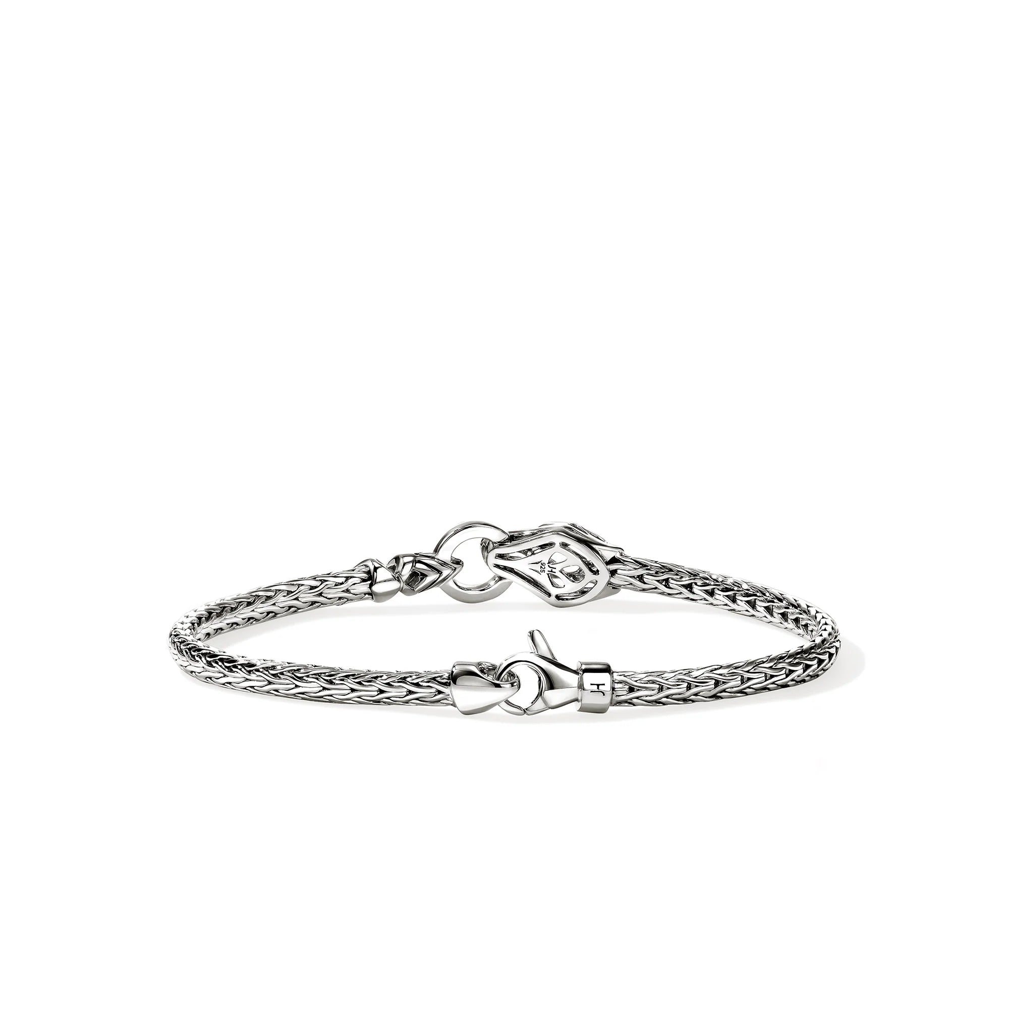 Sterling Silver and Blue Sapphire Naga Chain Bracelet