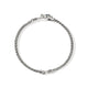 Sterling Silver and Blue Sapphire Naga Chain Bracelet