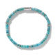 Overhead view of the John Hardy Heishi turquoise bracelet