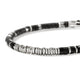 Close-up of matte black onyx and hematite beads