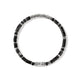 Overhead view of the John Hardy Heishi black onyx bracelet